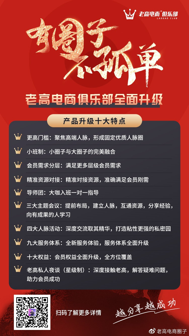 老高电商俱乐部升级