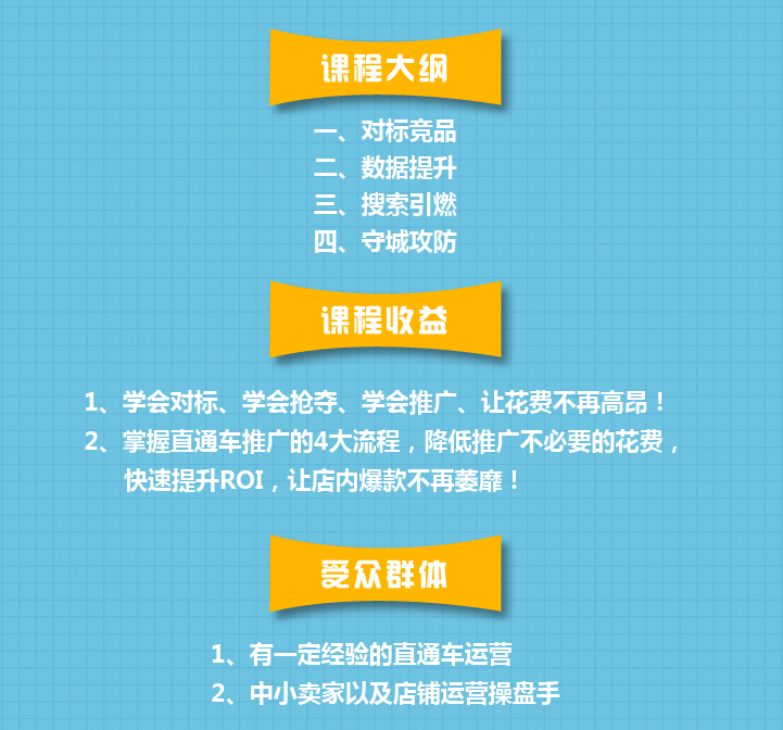 怎么开直通车才不会翻？——老高电商课堂直播
