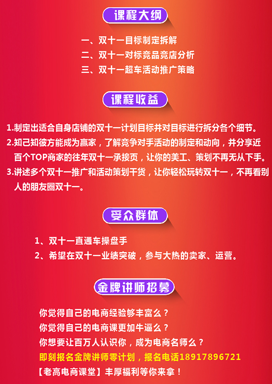 京东双十一怎么玩？——老高电商课堂